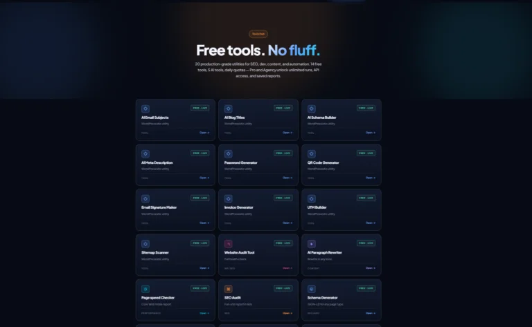 10 Best Free Seo Tools For Wordpress