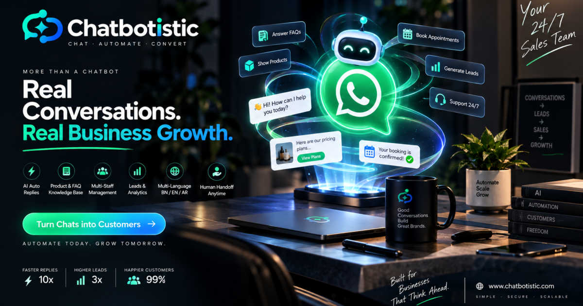 ChatBotistic Relaunch: WhatsApp AI Agents Get Their Own Home